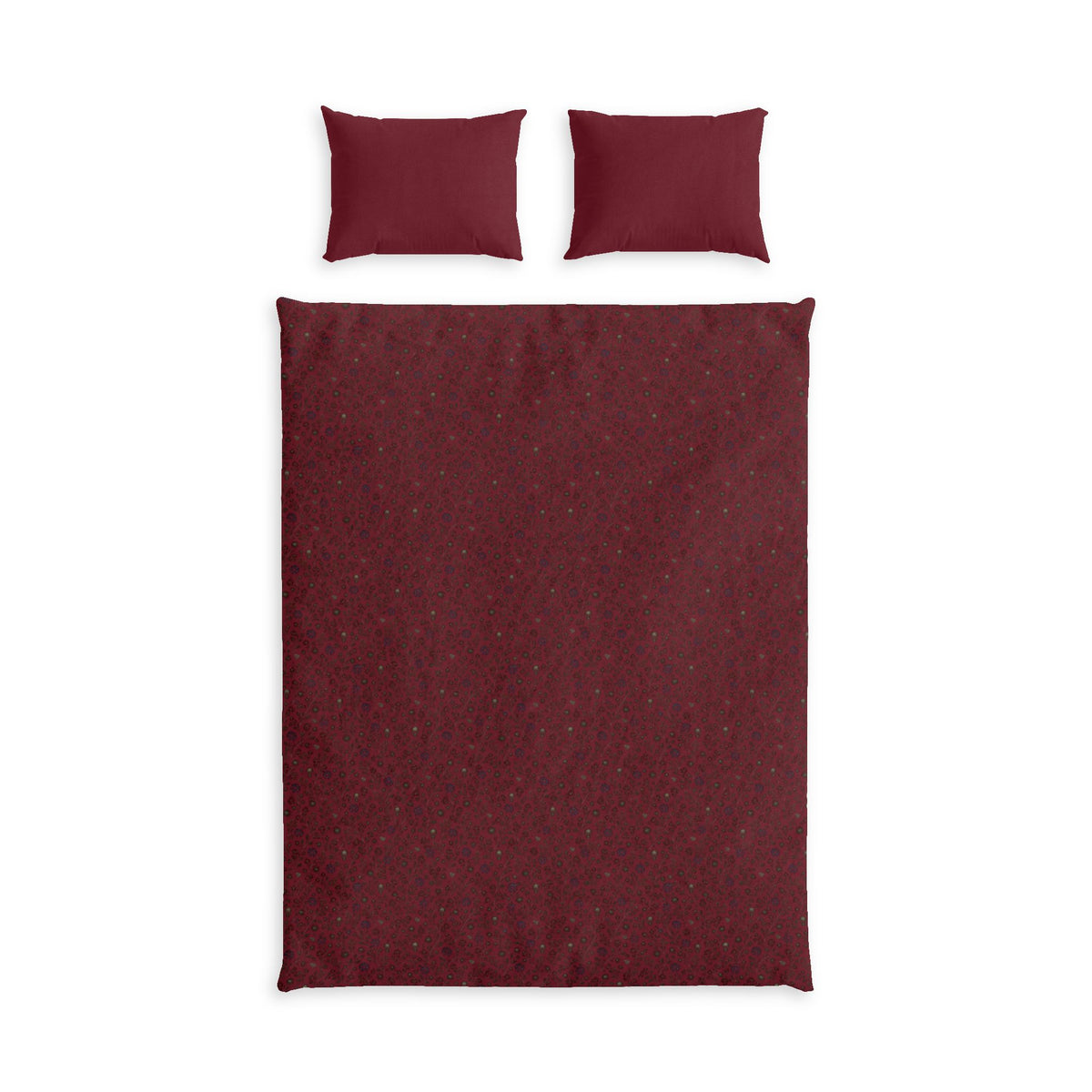 Burgundy Cotton Bed Set
