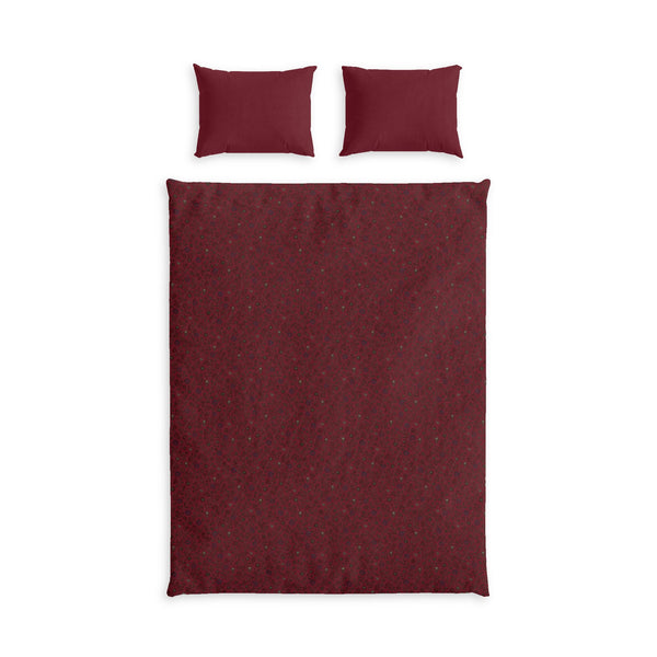 Burgundy Cotton Bed Set