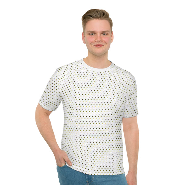 Heart of Lithuania Men's All-Over Print T-Shirt, Style 4 | Lithuanian Flag Heart Tee