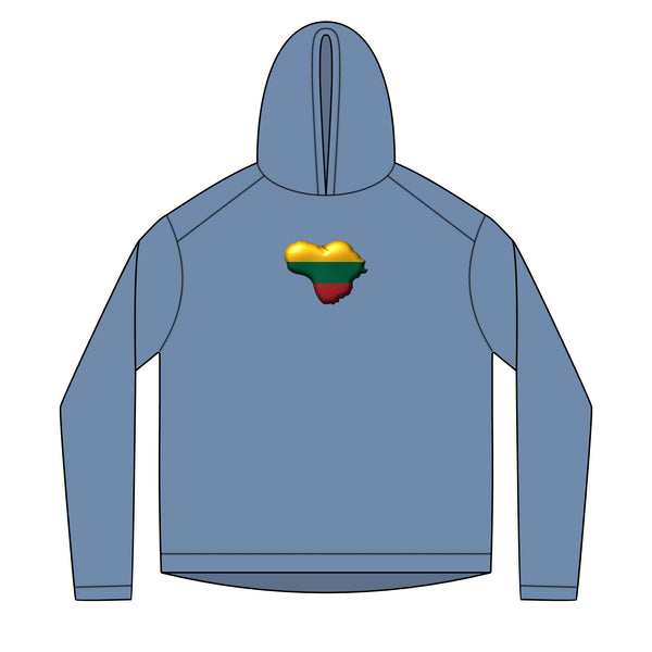 Lithuania Flag Heart Hoodie | Vintage Map Lithuania Hoodie