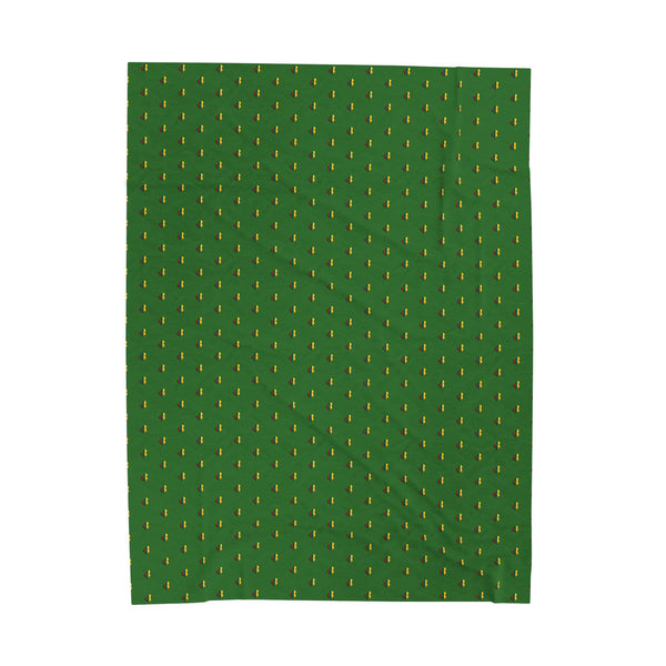 Lithuanian Heart Design Velveteen Plush Blanket