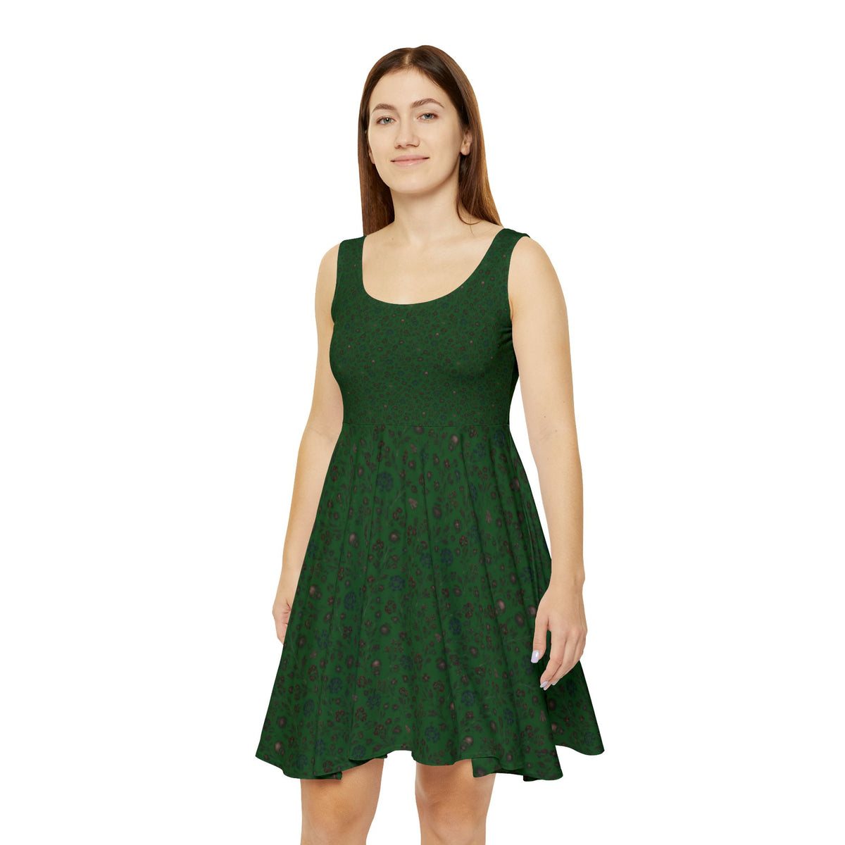 Forest Green Women's Skater Dress