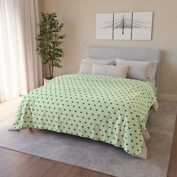 Heart of Lithuania Heavy Fleece Sherpa Blanket, Design 2 | Plush Lithuania Throw