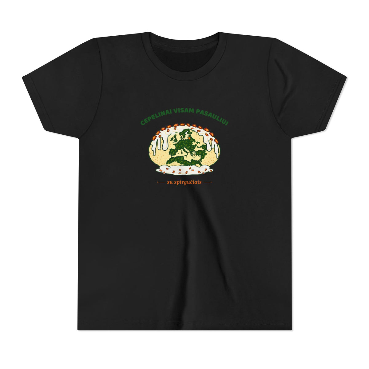 Lithuania Center of It All Youth Short Sleeve T-Shirt | Lithuania Kids Tee
