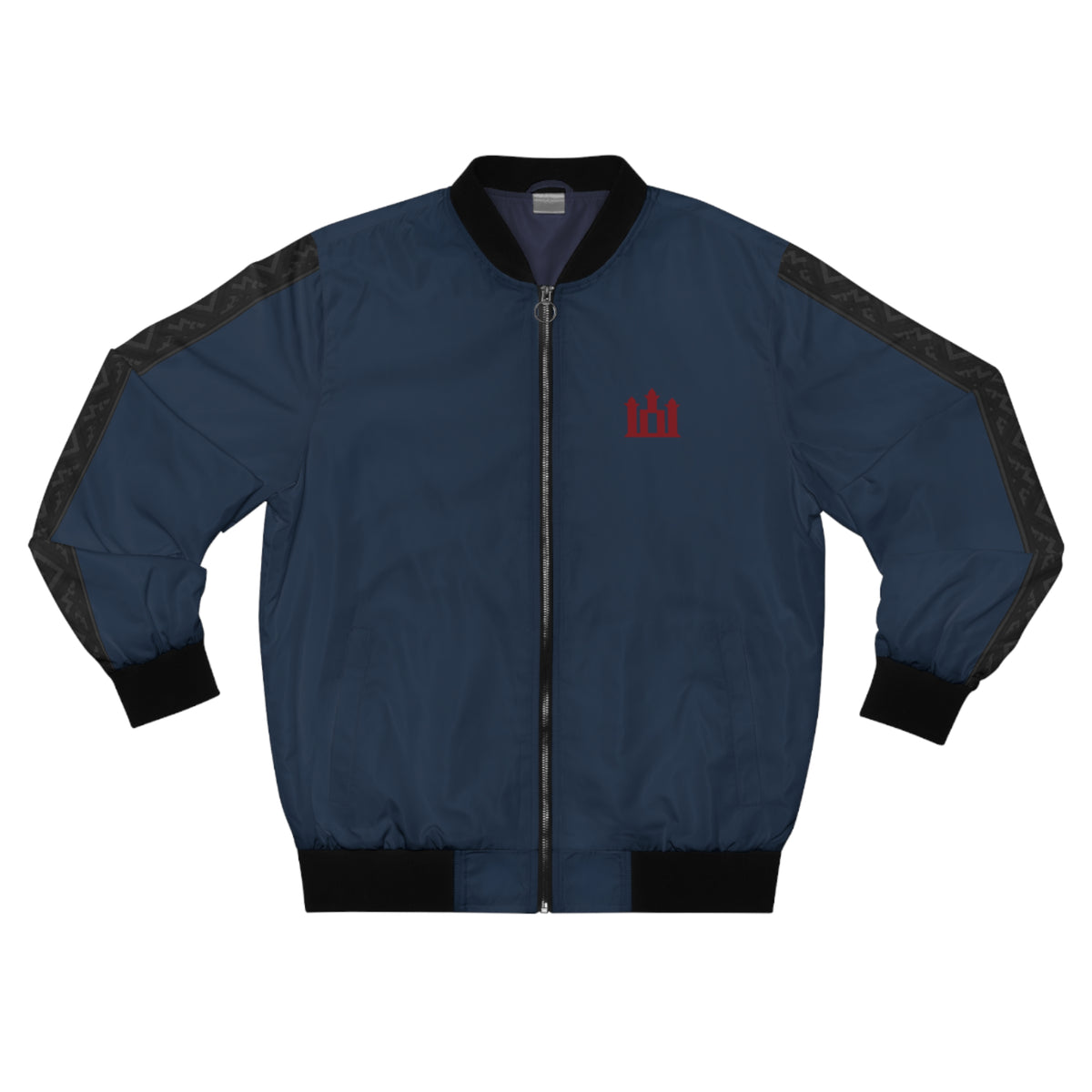 Navy Blue Men's Bomber Jacket Lithuanian Dark