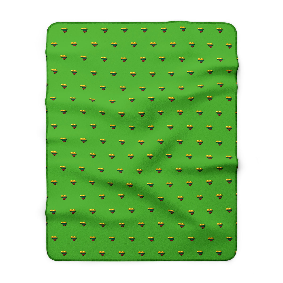 Heart of Lithuania Sherpa Fleece Blanket, Design 7 | Cozy Lithuania Throw Blanket