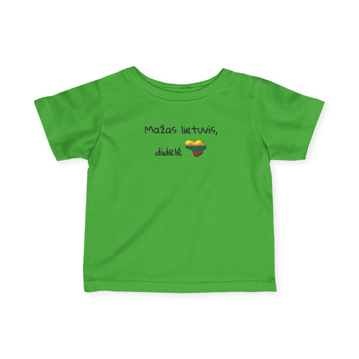 Infant Lithuanian Heart Design Fine Jersey Tee
