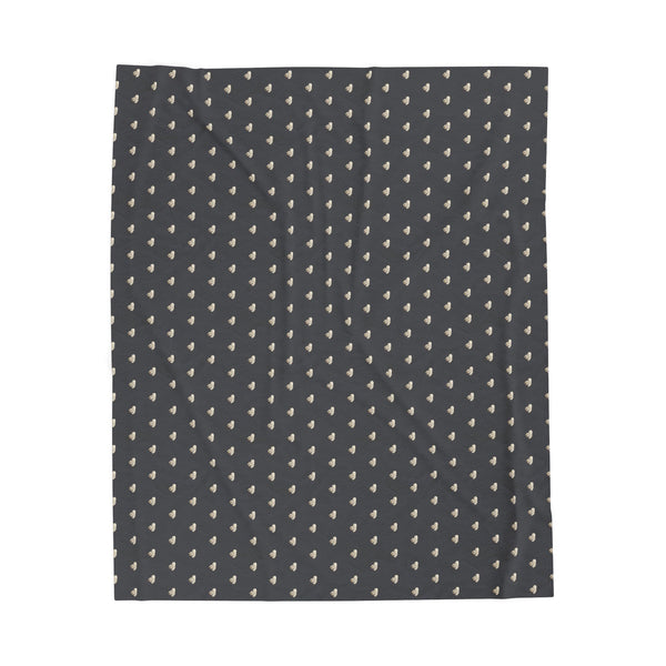 Lithuanian Skull Design Velveteen Plush Blanket