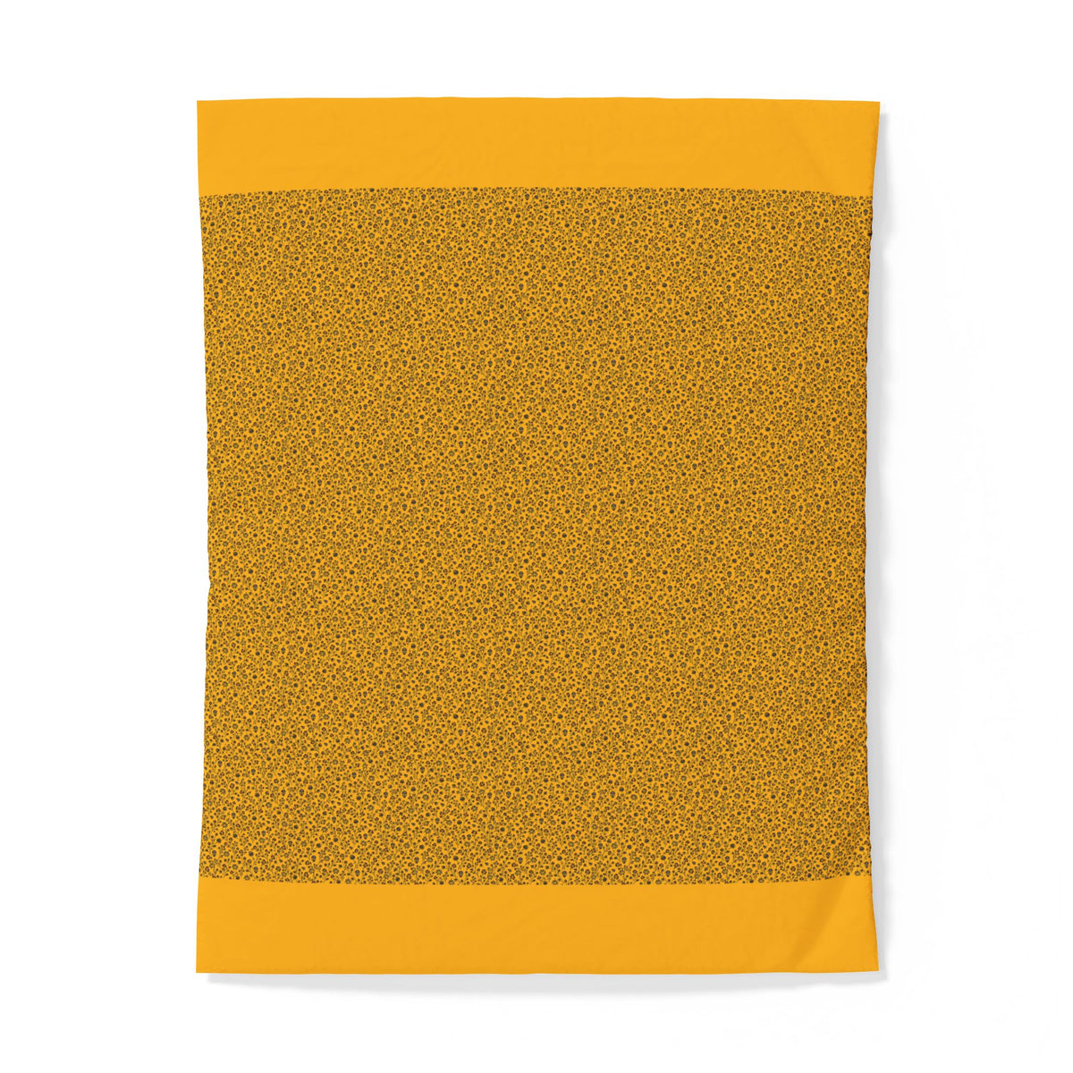 Flag Yellow Textured Cotton Duvet Cover