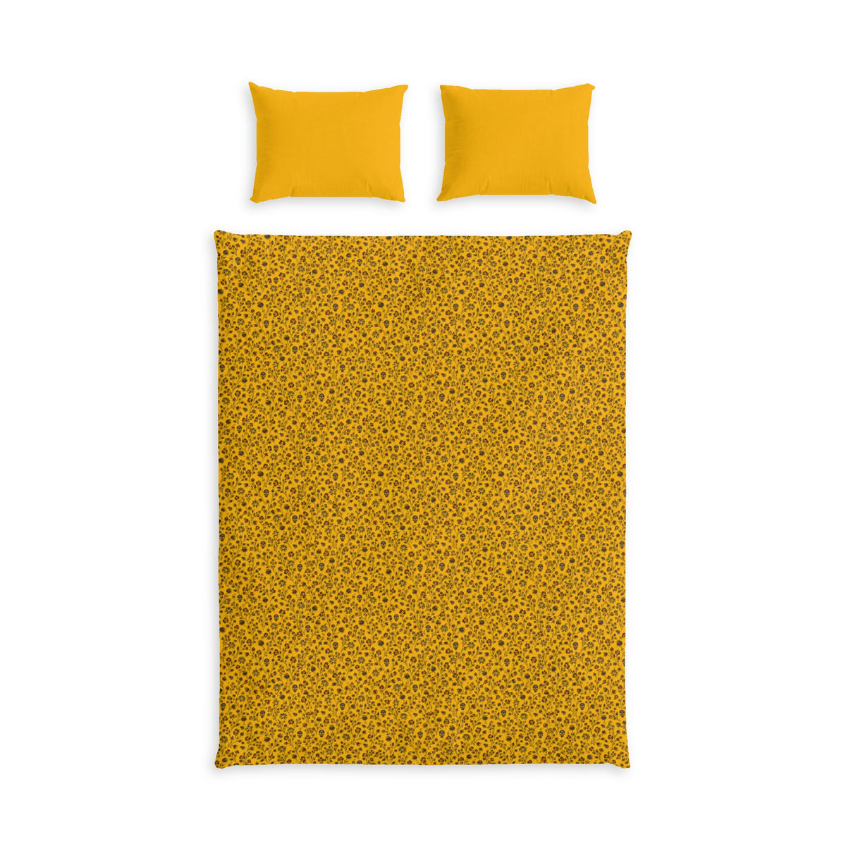 Lithuanian Flag Yellow Speckled Cotton Bed Set