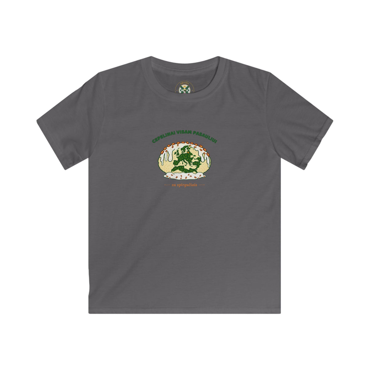 Lithuania Center of It All Kids Softstyle T-Shirt | Lithuania Kids Tee