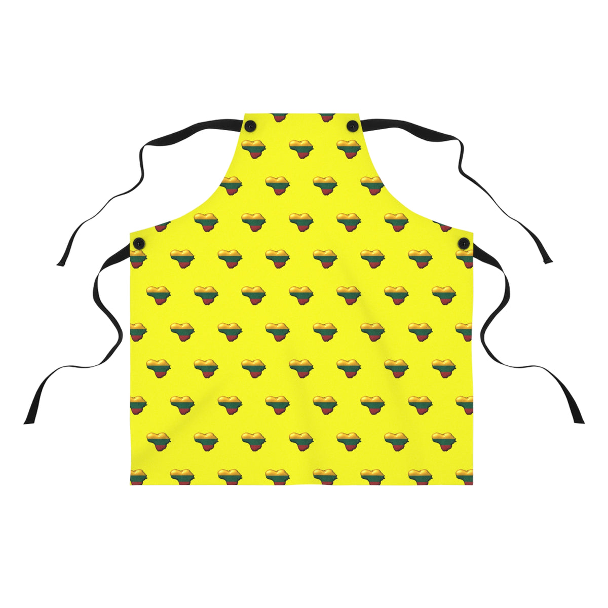 Heart of Lithuania Kitchen Apron, Style 2 | Lithuania Cooking & Grilling Apron