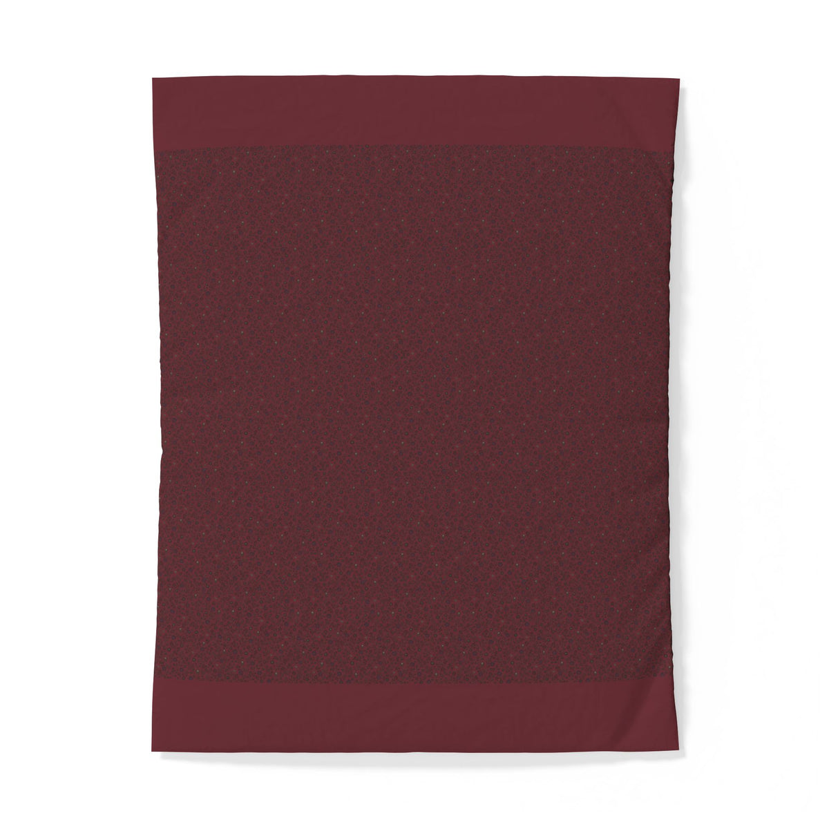 Burgundy Cotton Duvet Cover – Cozy Minimalist Bedding