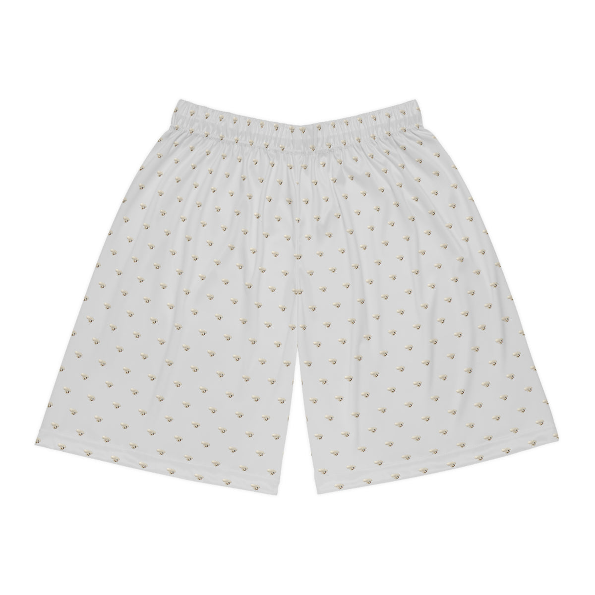 Skull of Lithuania Basketball Shorts | Lithuania Fan All-Over Print Shorts