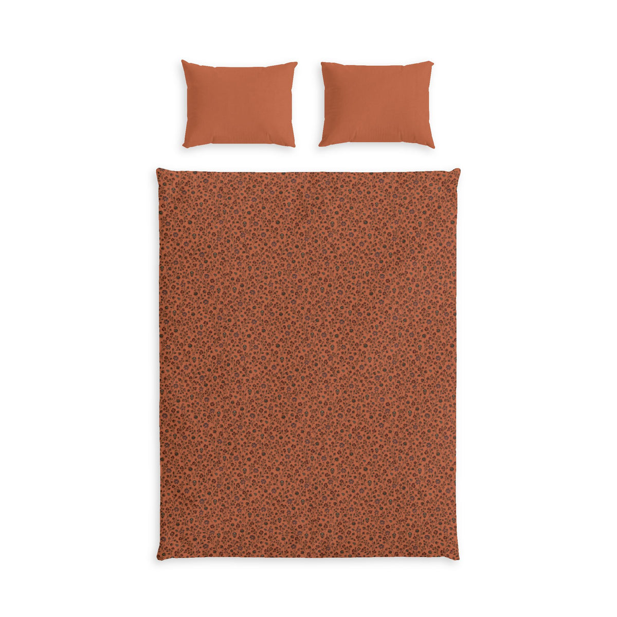 Rustic Terracotta Pattern Cotton Bed Set