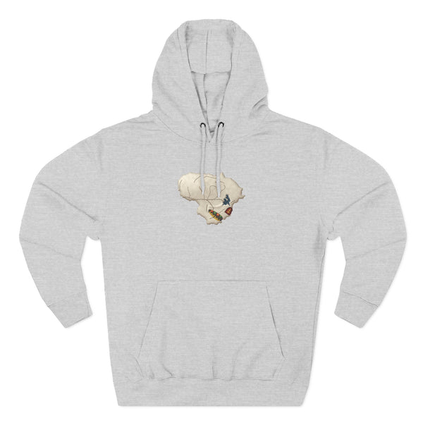Skull of Lithuania Hoodie, Style 2 | Embroidered Center of It All Emblem