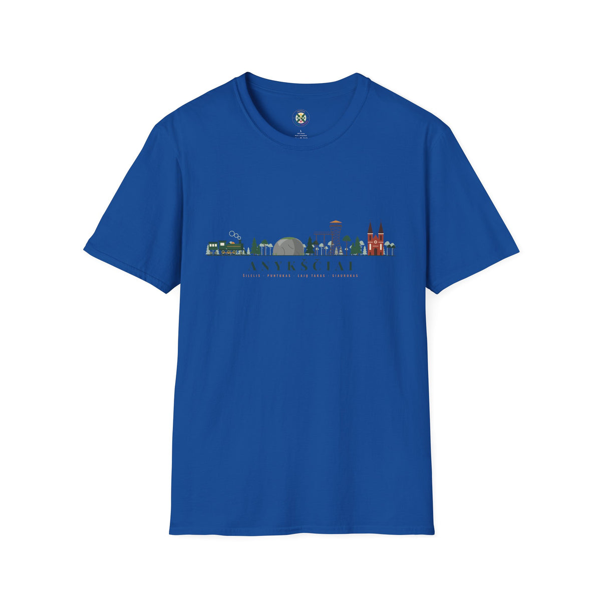 Lithuania Center of It All Unisex Softstyle T-Shirt, Style 2 | Classic Lithuania Tee