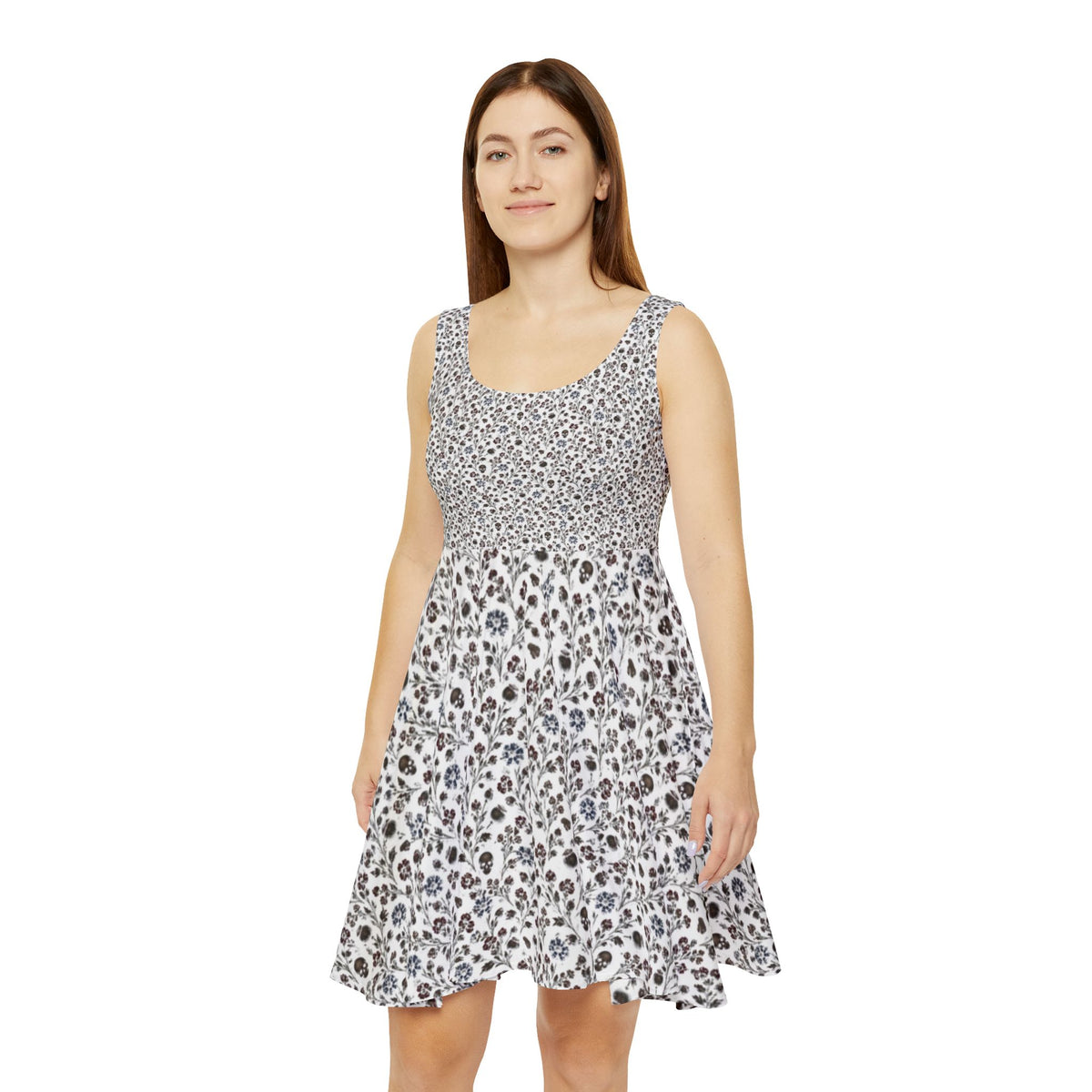 Crisp White Women's Skater Dress
