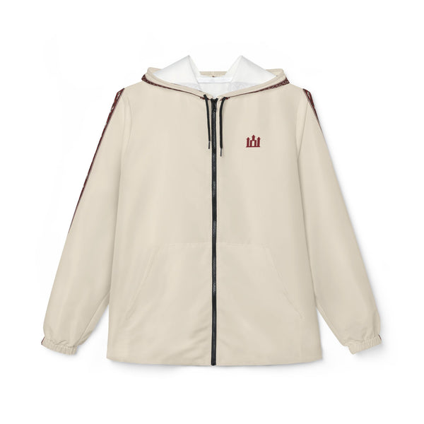 Natural Linen Windbreaker Jacket