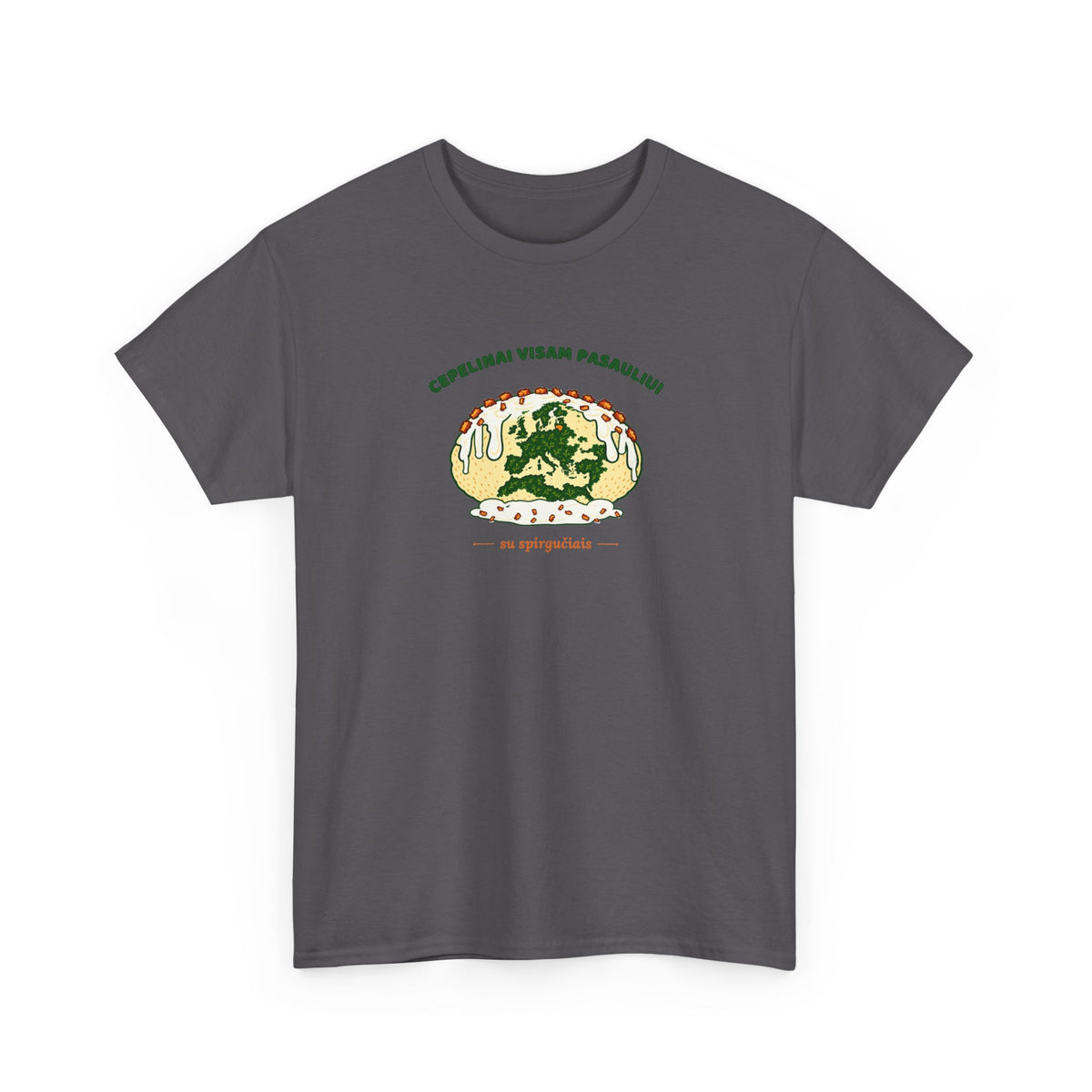Lithuania Center of It All Heavy Cotton T-Shirt | Classic Lithuania Tee
