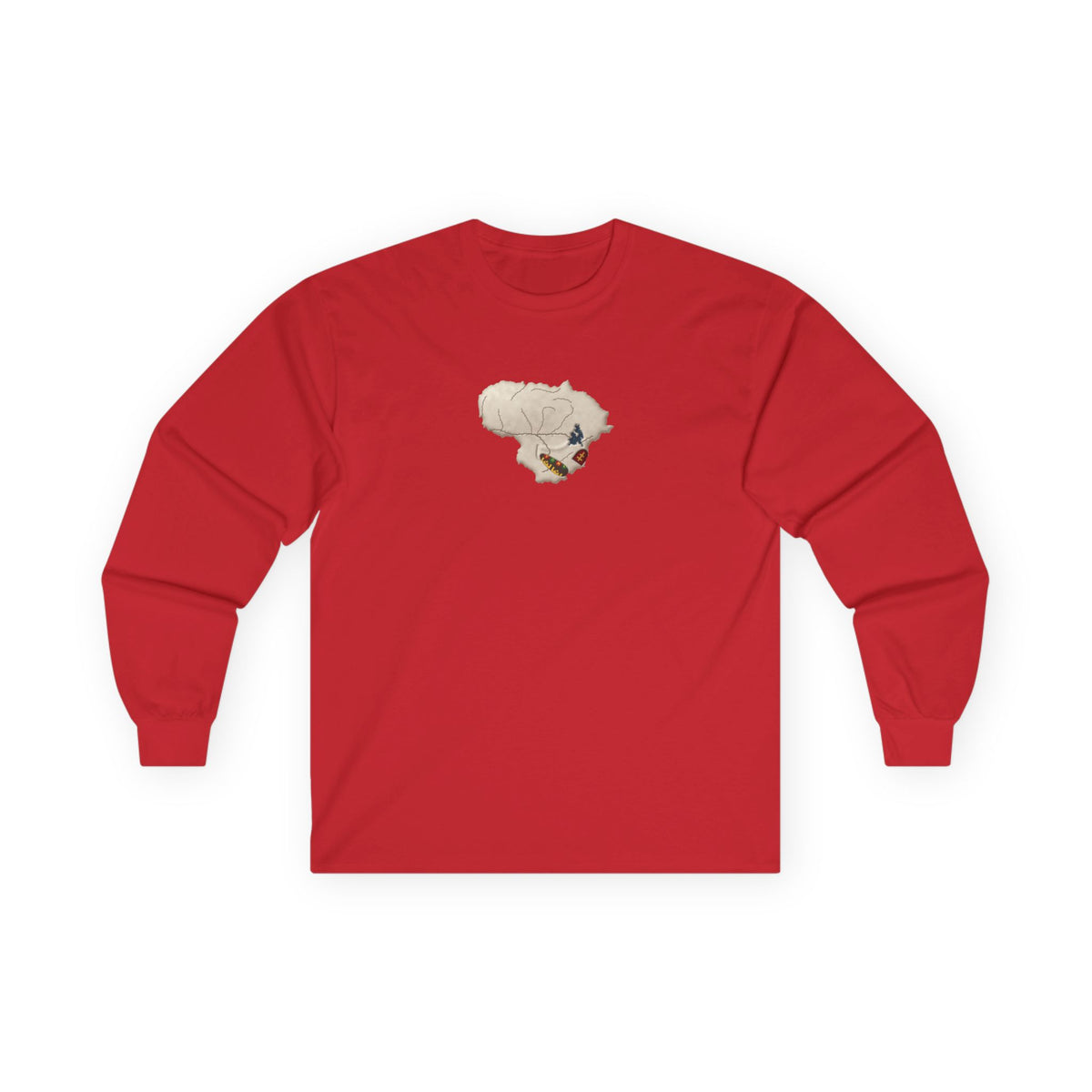 Skull of Lithuania Long Sleeve T-Shirt | Unisex Cotton Tee