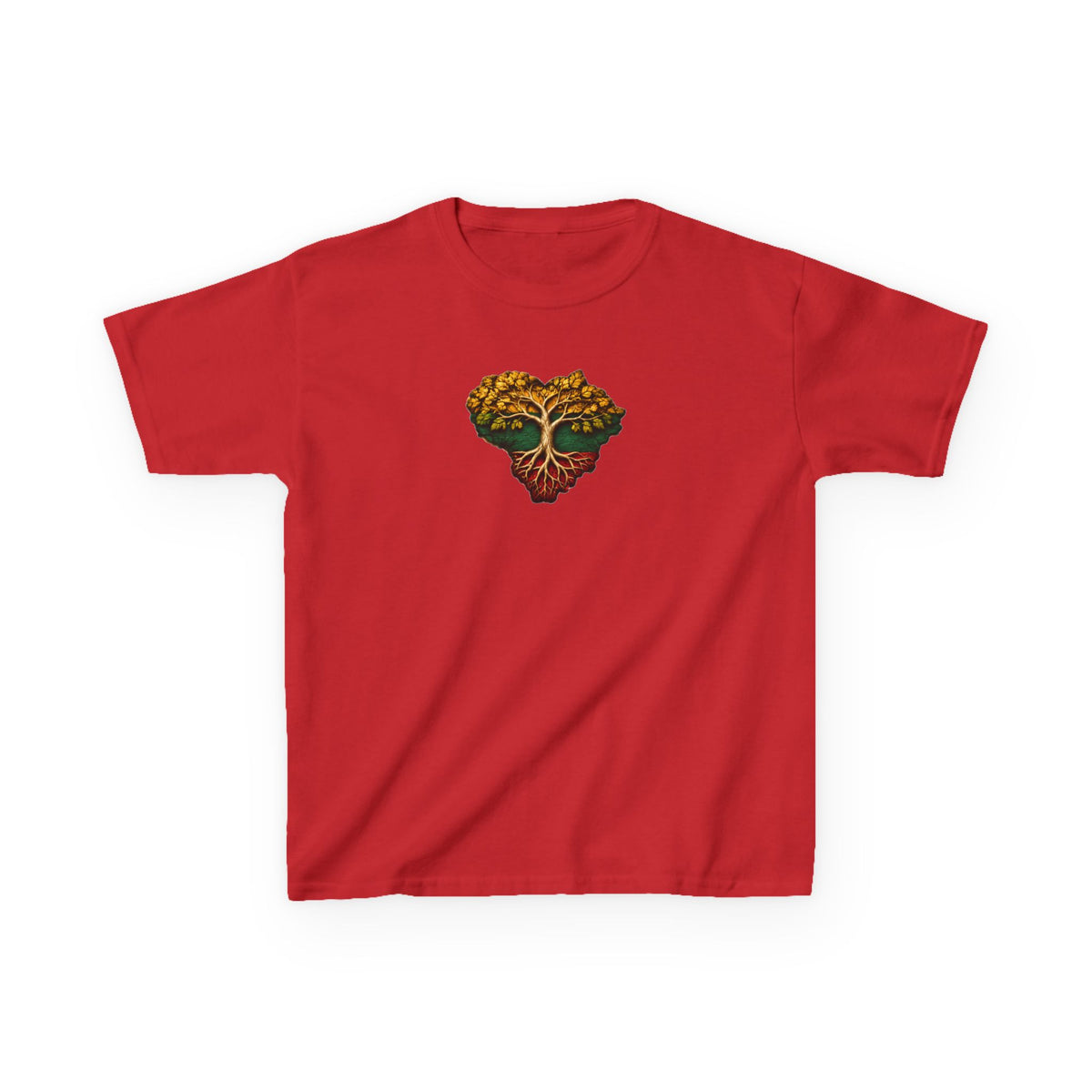 Lithuania Tree of Life Heart Design, Kids Tee | Baltic Pride Lithuania outline shirt