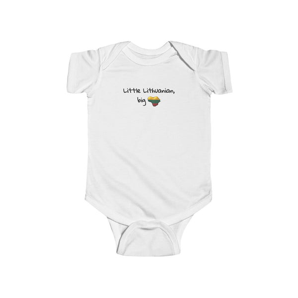 Lithuanian Heart design Infant Fine Jersey Bodysuit