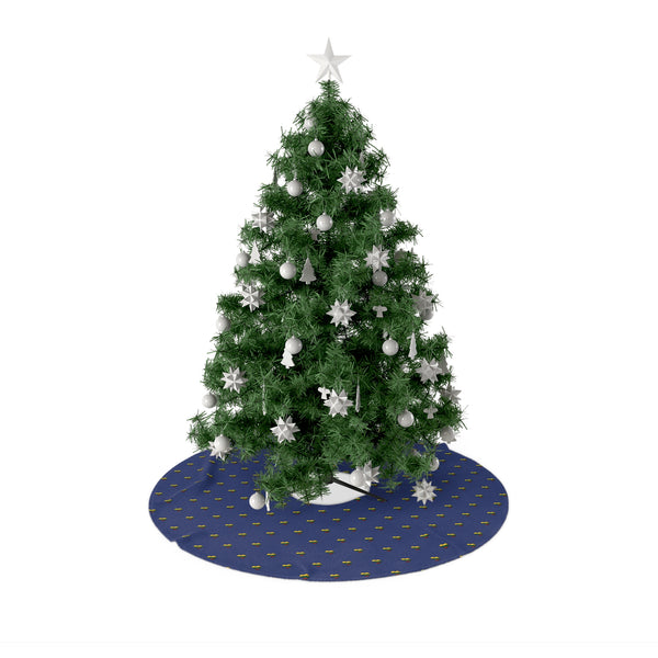 Heart of Lithuania Christmas Tree Skirt, Design 3 | Lithuania Fleece Tree Skirt