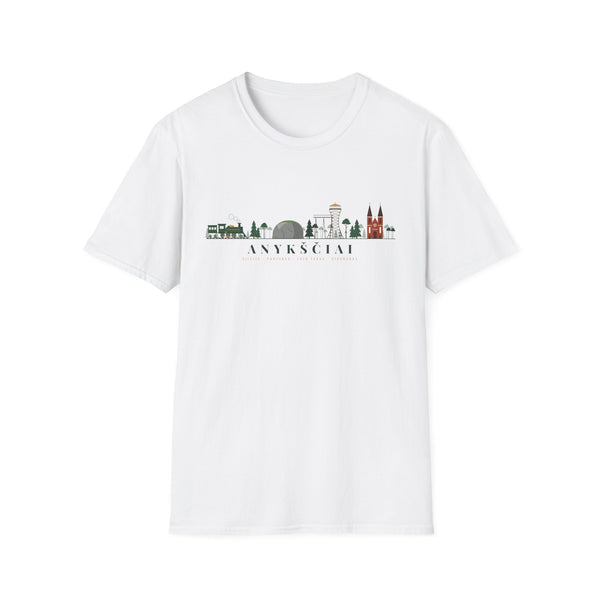 Lithuania Center of It All Unisex Softstyle T-Shirt, Style 3 | Classic Lithuania Tee