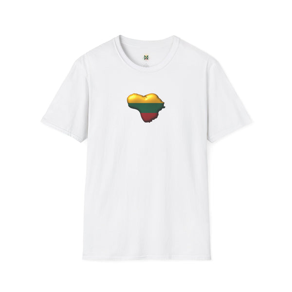 Lithuania Heart Design T-Shirt | Baltic Map Pride