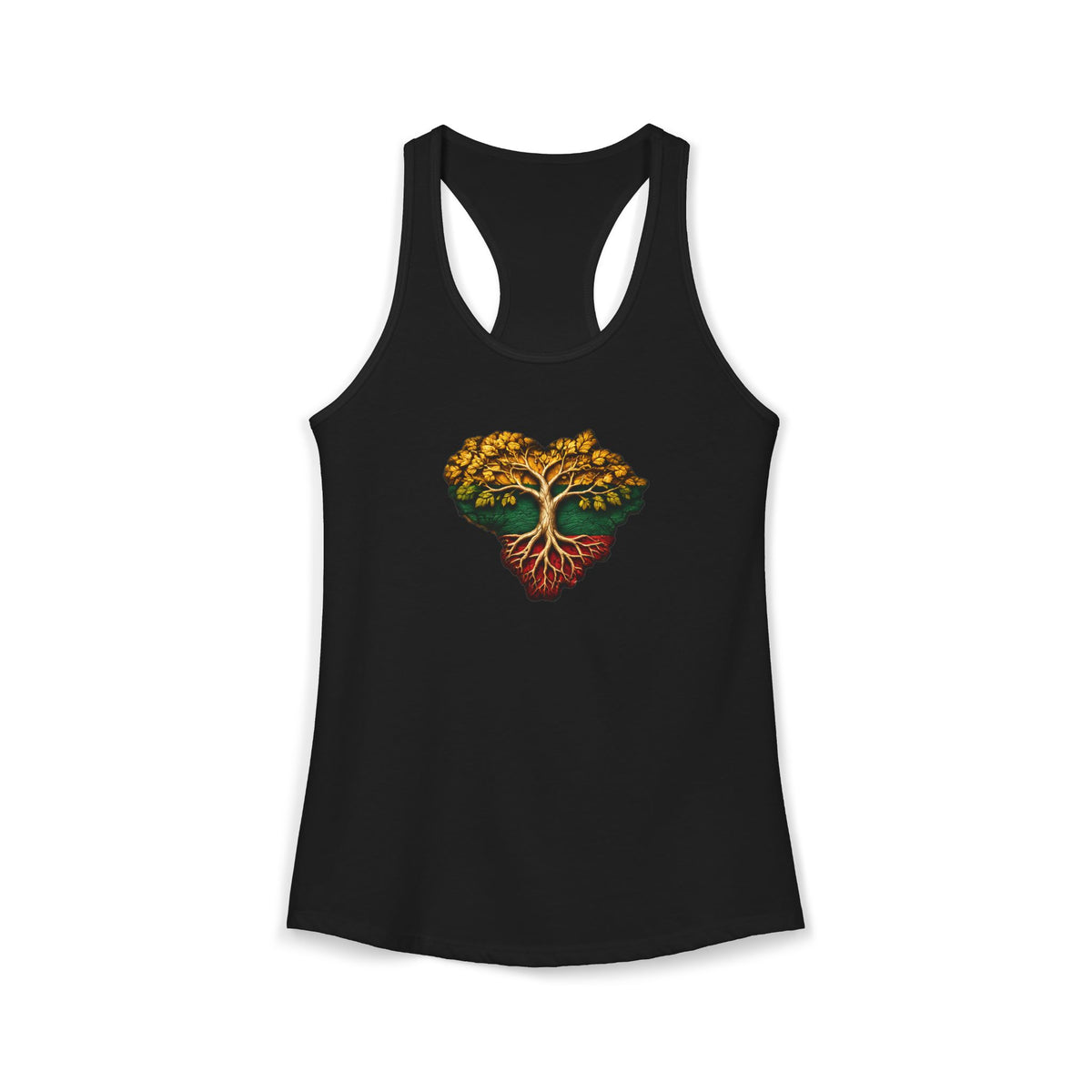 Lithuanian Heart Design Women's Ideal Racerback Tank