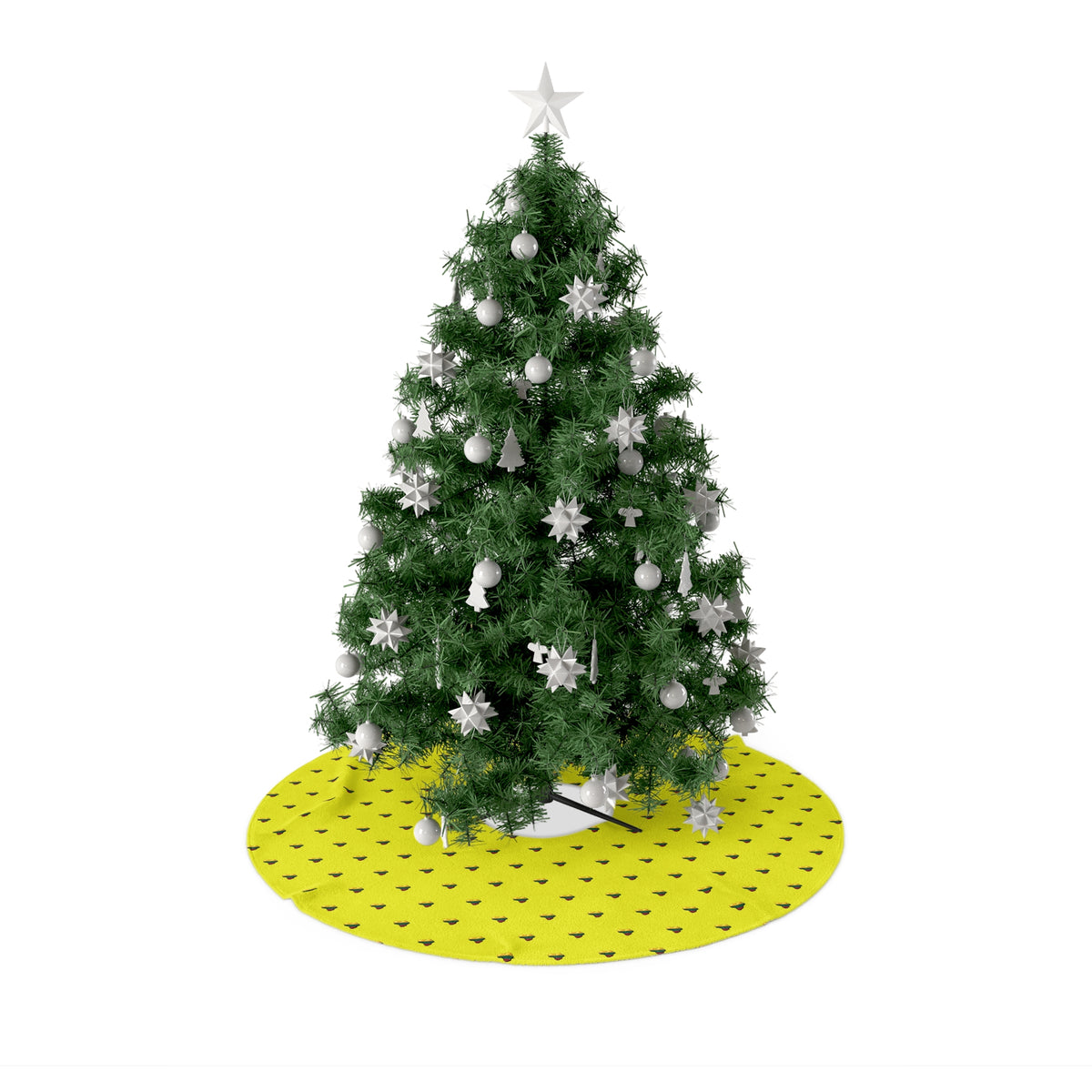 Heart of Lithuania Christmas Tree Skirt, Design 4 | Lithuania Fleece Tree Skirt