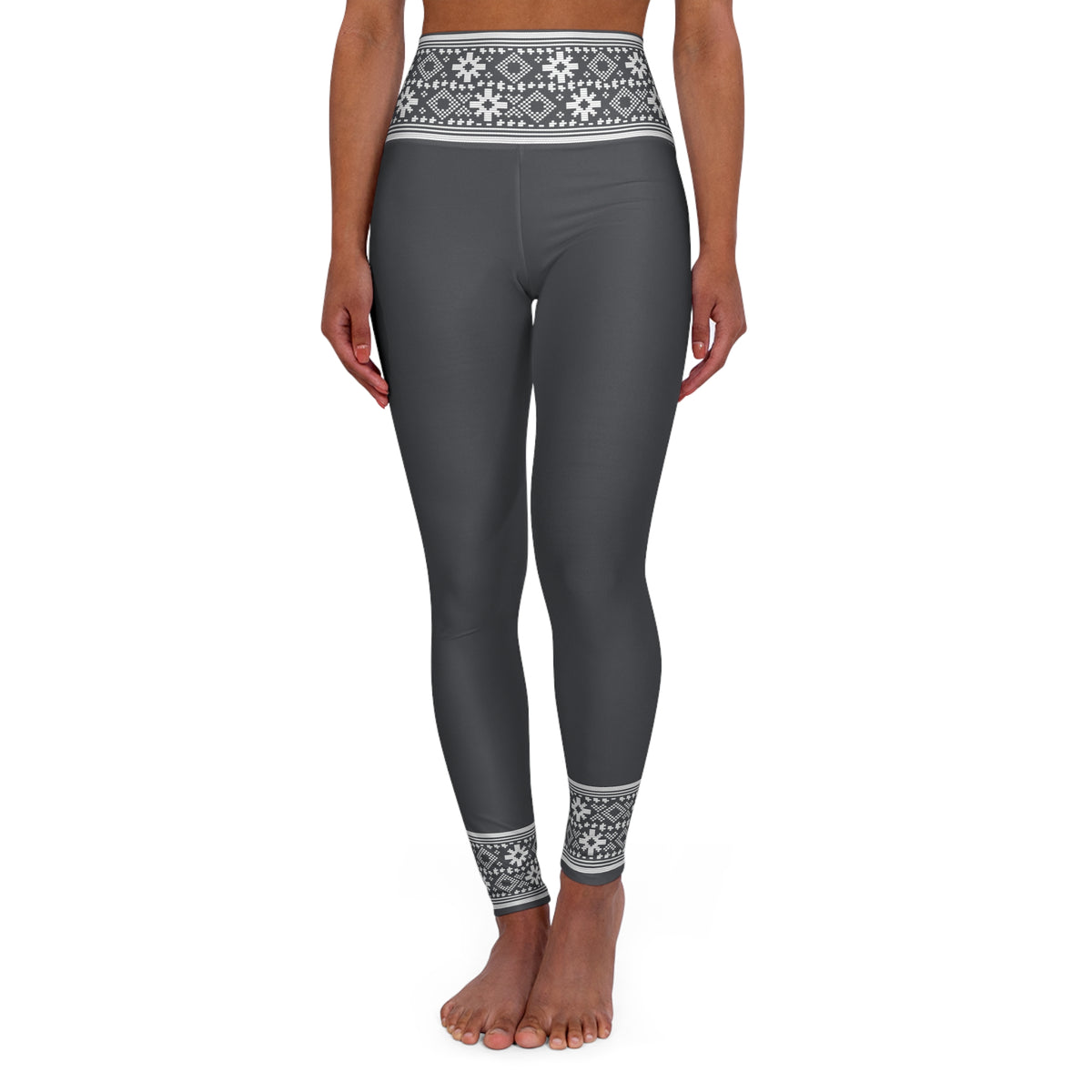 Lithuanian Inspired Design High Waisted Yoga Leggings