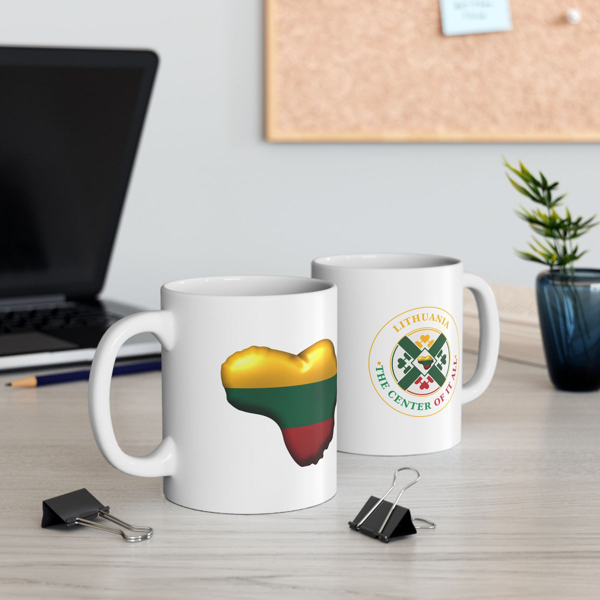 Lithuania The Center of It All Mug | Heart of Lithuania Coffee Mug