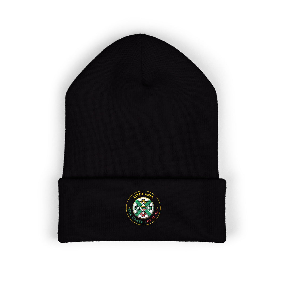 Clover Wreath Embroidery Beanie | St. Patrick's Day Cuffed Hat