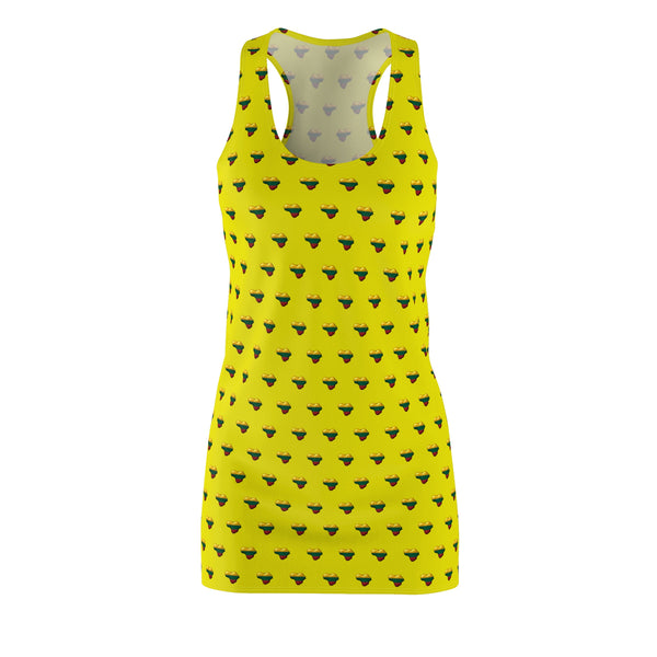 Heart of Lithuania Women's Racerback Dress, Style 3 | Lithuania Summer Dress