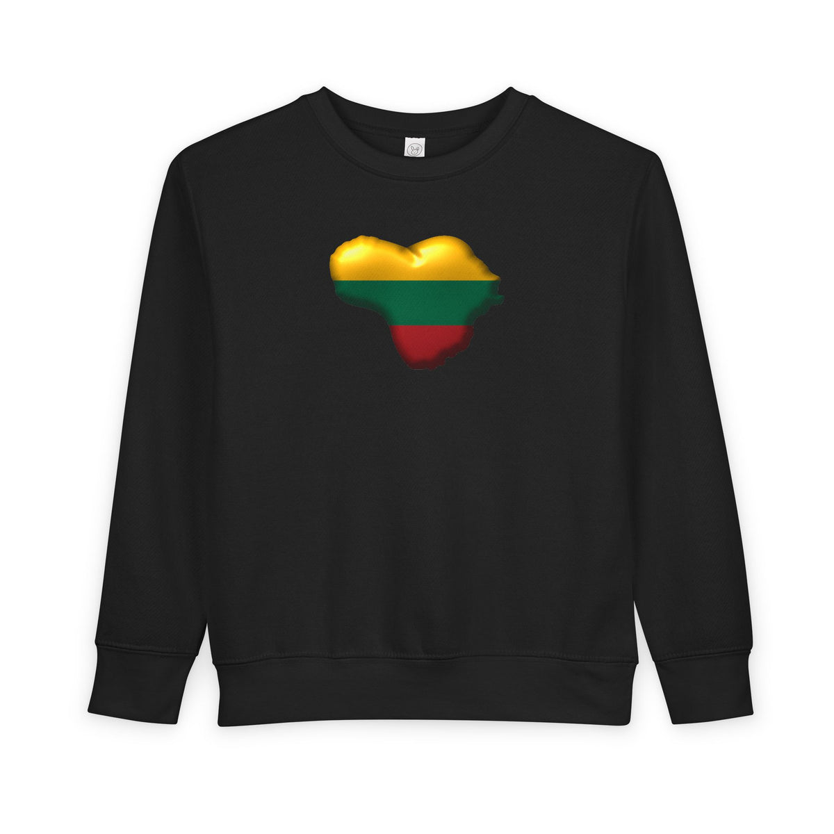 Heart of Lithuania Toddler Sweatshirt | Lithuanian Flag Heart