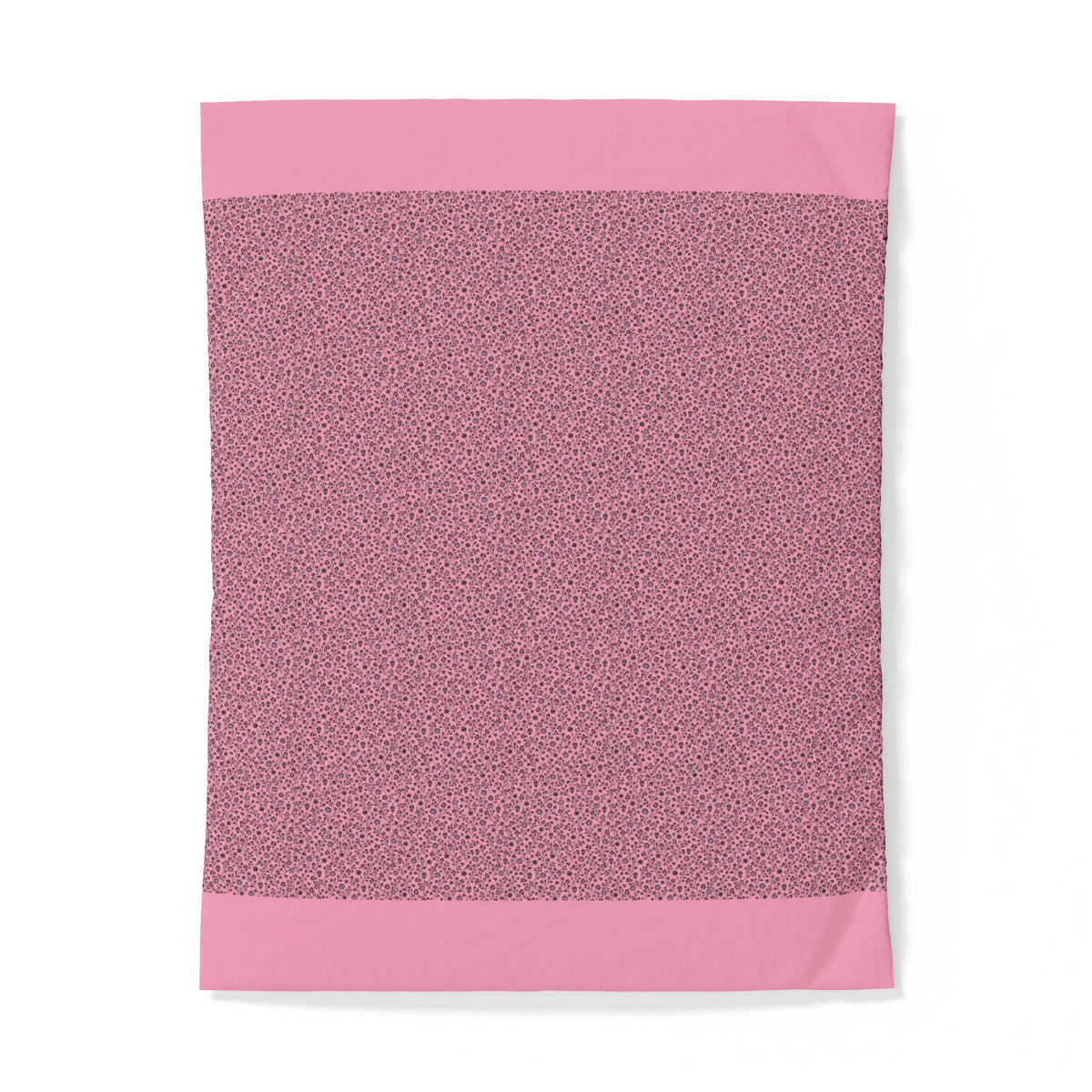 Pink Floral Pattern Cotton Duvet Cover