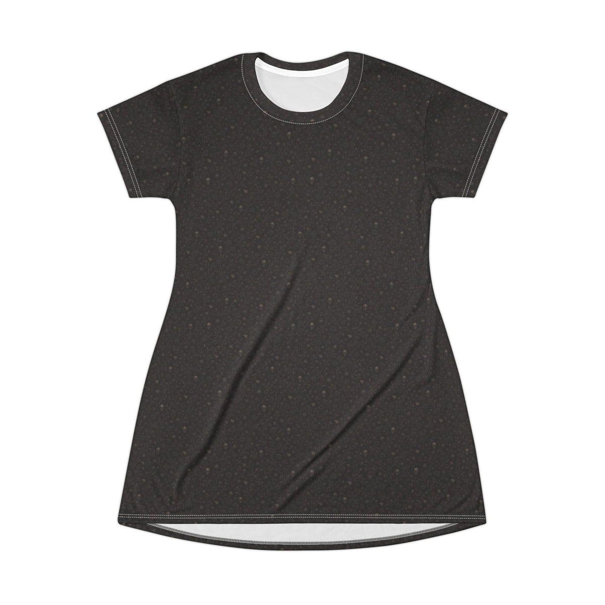 Black Speckled T-Shirt Dress