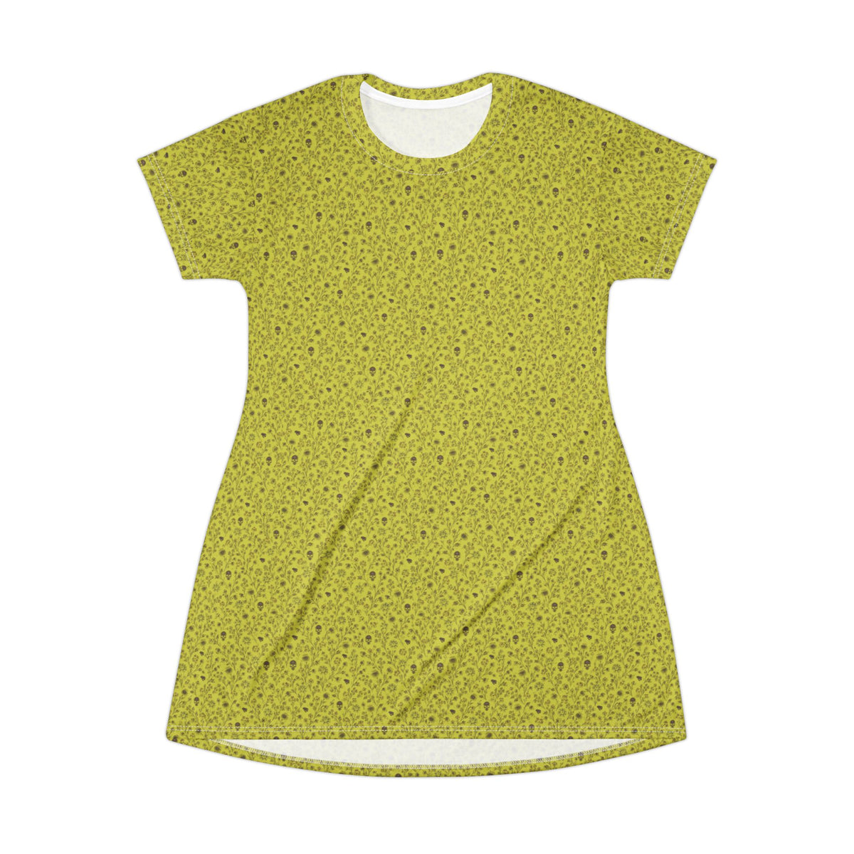 Olive Green Speckled T-Shirt Dress