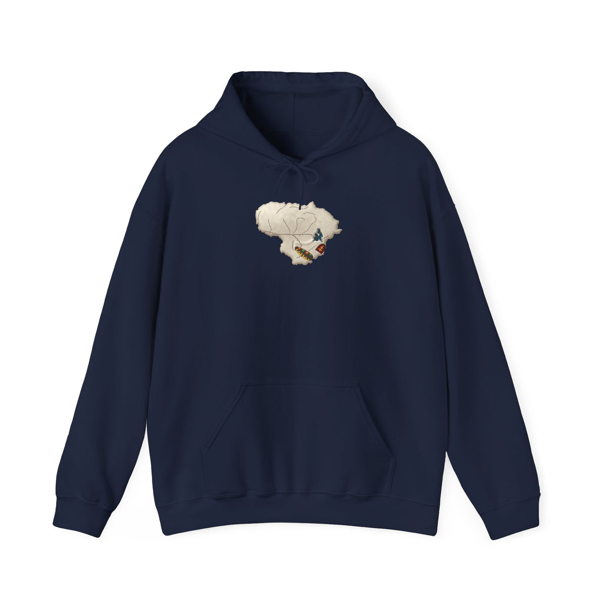 Skull of Lithuania Hoodie, Style 2 | Lithuania Skull Hooded Sweatshirt