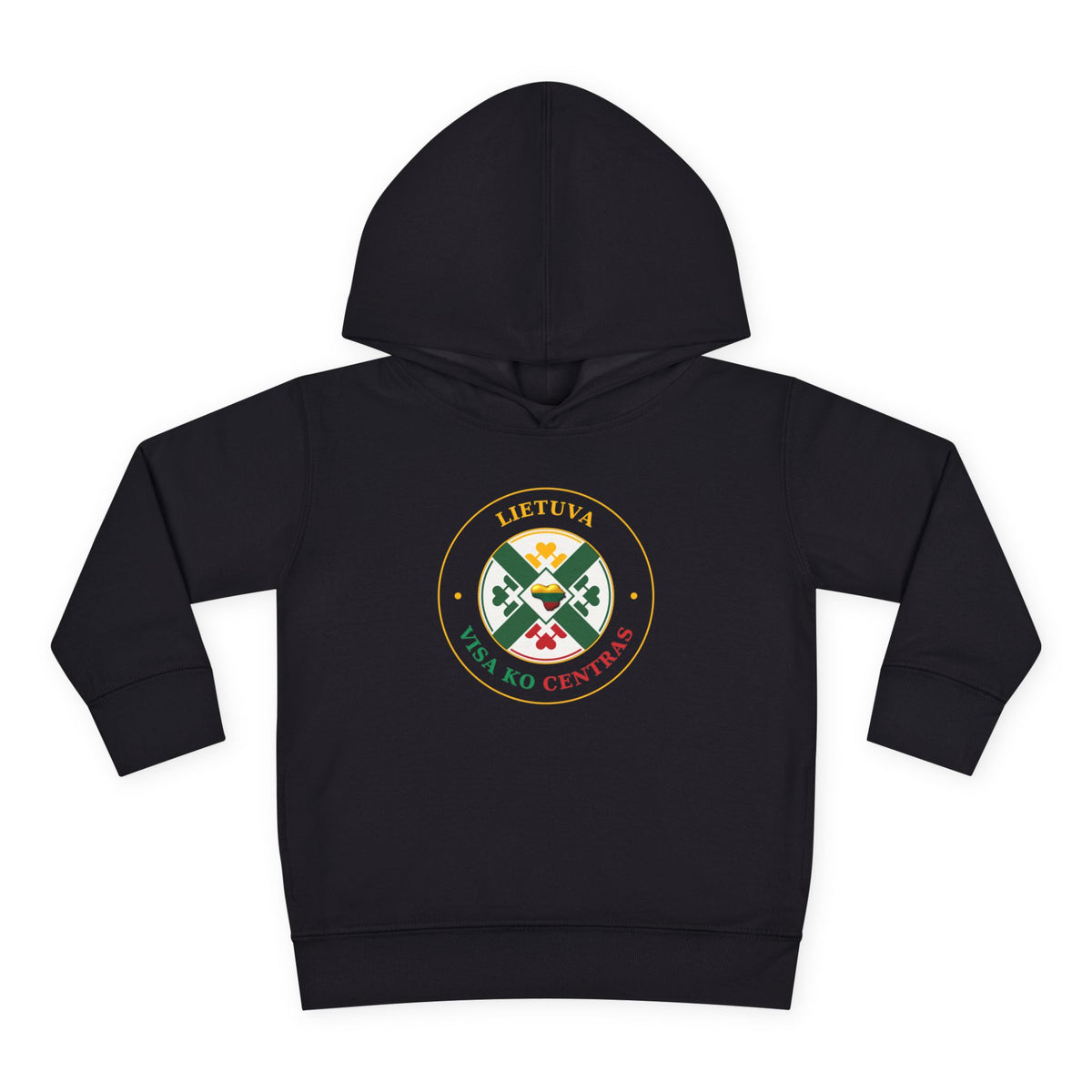 Lithuania Visa Ko Centre Lithuanian Heart Design Toddler Pullover Fleece Hoodie