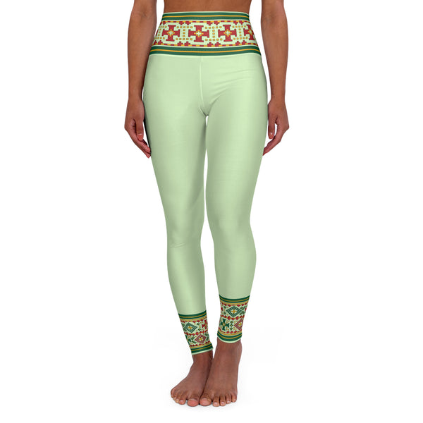 Lithuanian Inspired High Waisted Yoga Leggings (AOP)